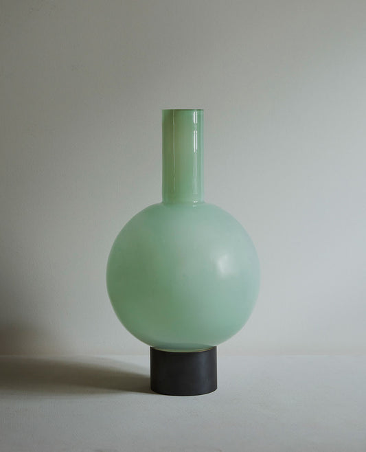 GLASS PURITAN TABLE LAMP - DUSTY GREEN